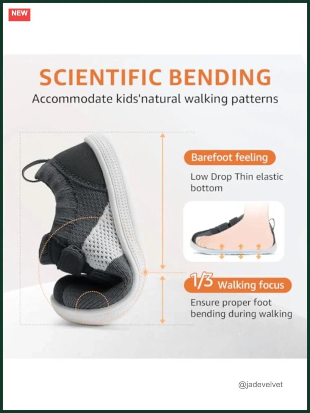 Toddler Boys Girls Wide Toe Box Barefoot Sneakers Non Slip First Walking Shoe